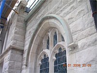 Before and after photos of St. Ignatius Church in NYC